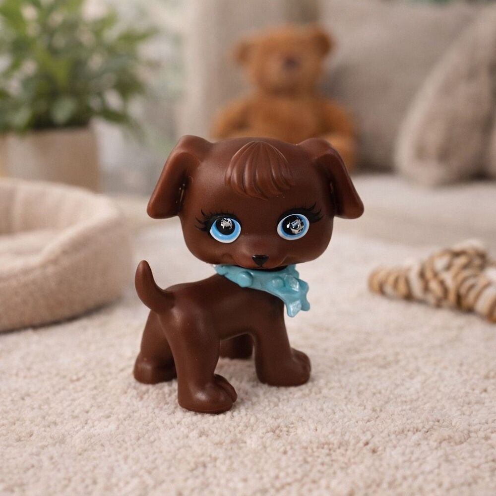 Polly Pocket Angel Doll Dog  Jewel Eyes